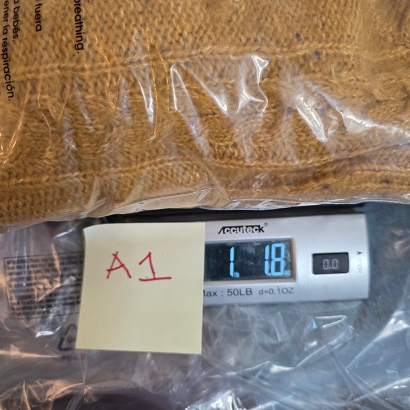 Old Navy Cozy Grandmacore Large Chunky Bobble Knit Sweater Gold Yellow New - Picture 12 of 12